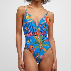 NWT Farm Rio Macaw Party One-Piece Swimsuit size Medium